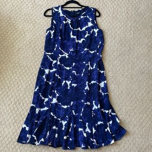 Talbots NWT Sleeveless Flounce hem Dress